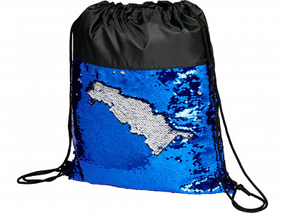 Рюкзак-мешок Mermaid с пайетками (Черный/синий)