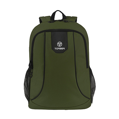 Рюкзак TORBER ROCKIT с отделением для ноутбука 15,6" , полиэстер 600D, 46 х 30 x 13 см (Зеленый)