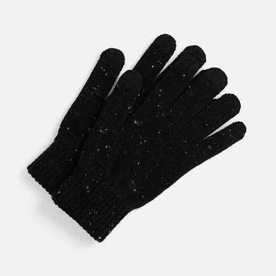 Перчатки сенсорные Spotti Senso, синие (Чёрный)