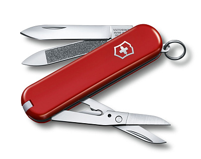 Нож-брелок VICTORINOX Executive 81 65 мм 7 функций красный