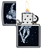 Зажигалка ZIPPO Skateboarding Astronaut с покрытием Flat Grey, латунь/сталь, серая, 38x13x57 мм - Фото 3