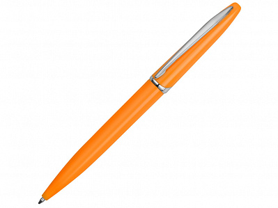 Ручка пластиковая шариковая Империал (Оранжевый глянцевый/серебристый)