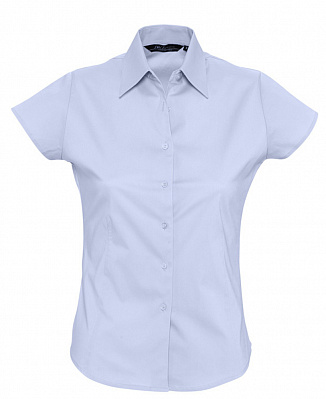 Рубашка женская с коротким рукавом Excess, голубая (Голубой)