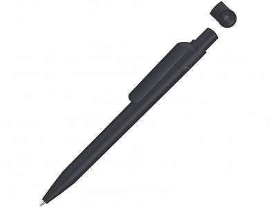 Ручка шариковая из переработанного пластика с матовым покрытием On Top Recy (Черный)
