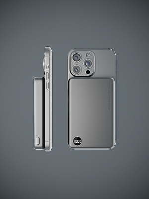 Беспроводной магнитный ПЗУ Olmio QM-16, серебро