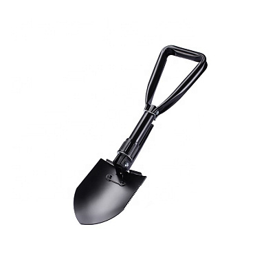 Лопата складная Multi Shovel Pro в чехле, чёрная (Чёрный)