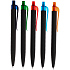 Ручка шариковая Prodir QS01 PRT-P Soft Touch, черная с голубым - Фото 7