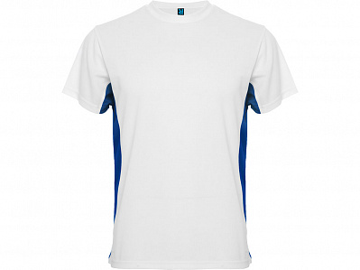 Спортивная футболка Tokyo мужская (Белый/королевский синий)