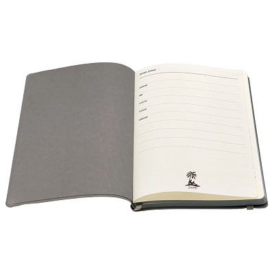 Ежедневник A5 недатированный Dante в мягком переплёте софт-тач, серый