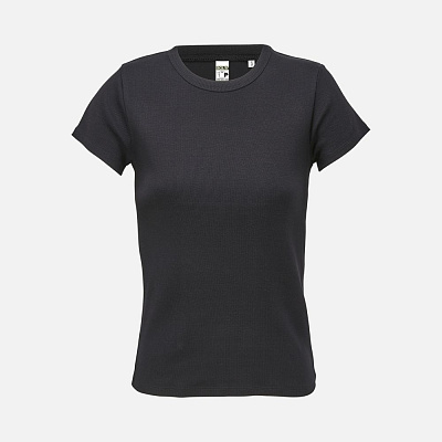 Футболка женская Sara, черная (Чёрный)