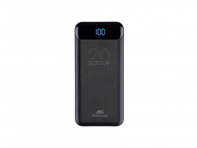 Внешний аккумулятор с дисплеем, 20000 mAh (Черный)