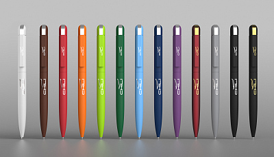 Ручка шариковая "Jupiter", покрытие soft touch, голубой