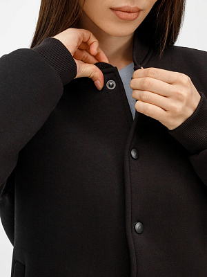 Бомбер унисекс AtmosWear, черный