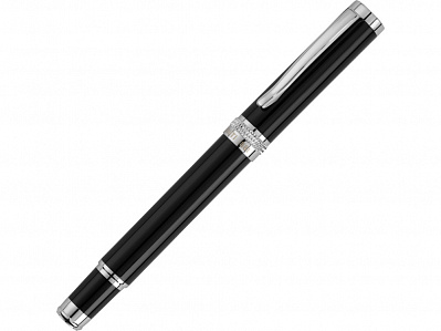 Ручка-роллер Focus (Черный/серебристый)