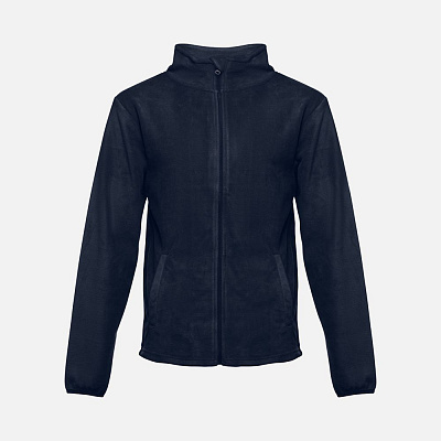 Куртка флисовая мужская Helsinki, темно-синяя (Тёмно-синий)