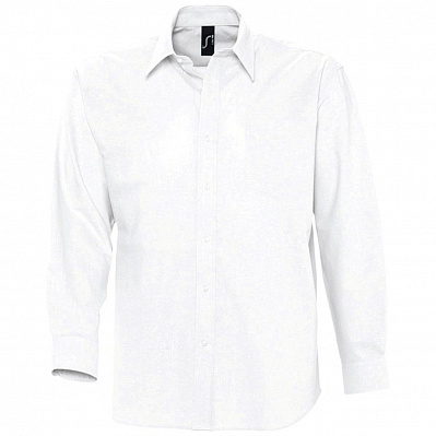 Рубашка мужская с длинным рукавом Boston, белая (Белый)