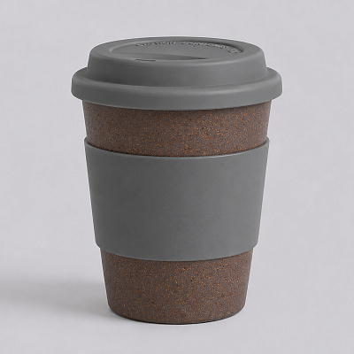 Стакан из бамбукового волокна Café (Серо-коричневый/серый)