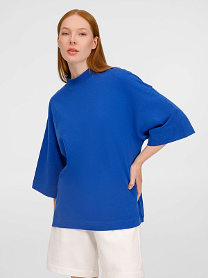 Футболка оверсайз унисекс T9, синяя