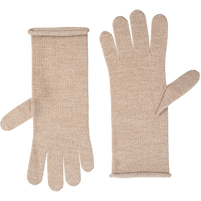 Перчатки Alpine, удлиненные, бежевые (Бежевый)