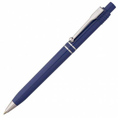 Ручка шариковая Raja Chrome, синяя (Синий)