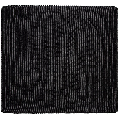 Шарф Nobilis, черный с серым меланжем (Серый)