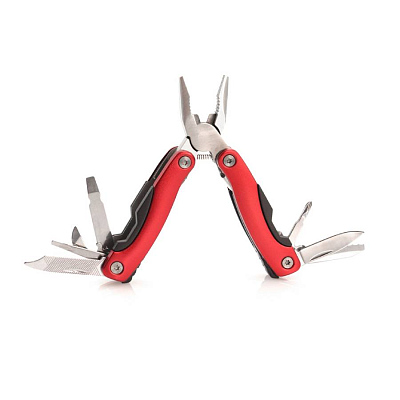 Мультитул BLAUDEN, нержавеющая сталь, пластиковая ручка, 12 функций, синий