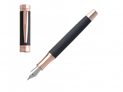 Ручка перьевая Zoom Soft Navy (Черный/золотистый)