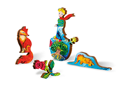 Деревянный пазл Сказочный принц, 180 деталей