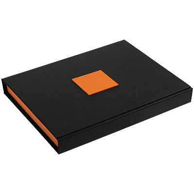 Коробка под набор Plus, черная с оранжевым (Оранжевый)