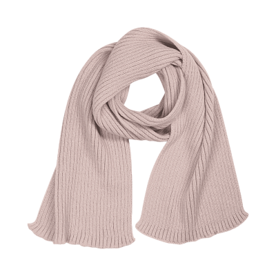 Шарф Forges вязаный, дымчато-розовый (Розовый)