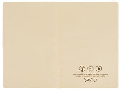 Блокнот А5 из переработанного тростника и RPET Adiantum