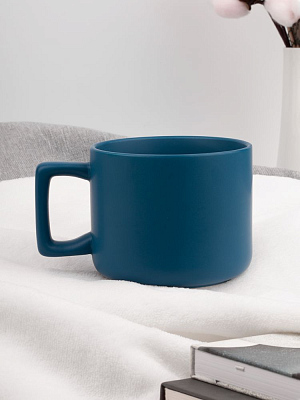 Чашка Jumbo в коробке матовая, морская волна