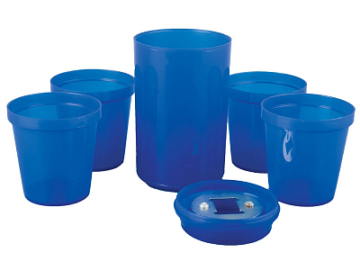 Набор Plastglass: 4 стакана с открывалкой