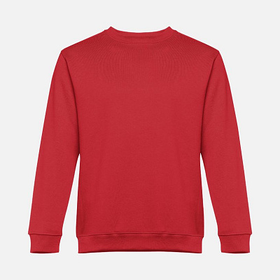 Свитшот унисекс Delta, серый меланж (Красный)