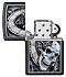 Зажигалка ZIPPO Skull Clock с покрытием Black Matte, латунь/сталь, чёрная, матовая, 38x13x57 мм - Фото 3