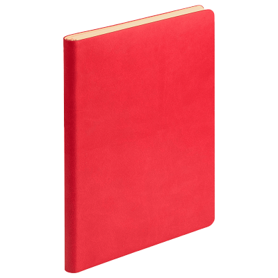 Ежедневник Латте (Latte NEW) недатированный, красный/бежевый