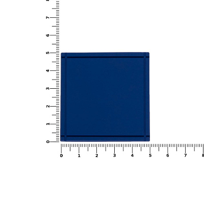 Лейбл из ПВХ Dzeta, L, синий