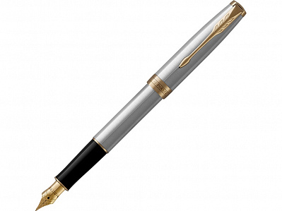 Ручка перьевая Parker Sonnet Core Stainless Steel GT (Серебристый/золотистый)