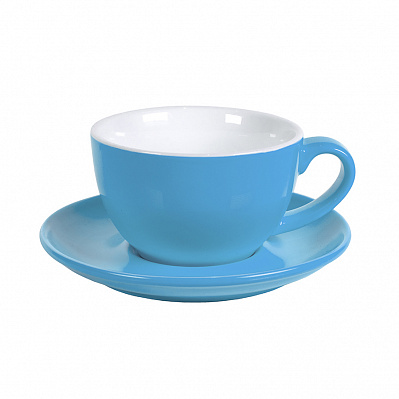 Чайная/кофейная пара CAPPUCCINO (Голубой)