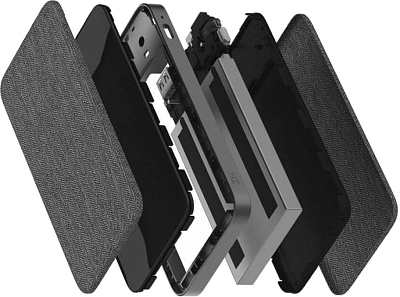 ПЗУ ZMI 10000 Ligtning Grey, бирюзовый