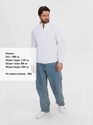 Свитшот на молнии Morfiss, белый