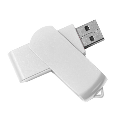 USB flash-карта SWING (8Гб) , 6,0х1,8х1,1 см, пластик (Белый)