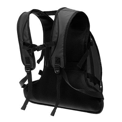 Рюкзак TORBER Mobi, черный, полиэстер 900D с PU покрытием, 45 х 32 х 20 см