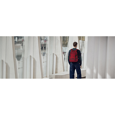 Рюкзак VICTORINOX VX Sport Evo Deluxe Backpack, красный, полиэстер, 35x25x48 см, 28 л