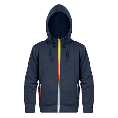 Толстовка худи на молнии с начесом LAS VEGAS MAN 280 (Тёмно-синий)