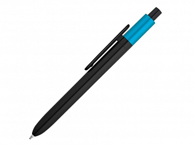 Ручка пластиковая шариковая KIWU METALLIC (Голубой)