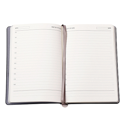 Ежедневник A5 недатированный Impero в мягком переплёте, темно-серый