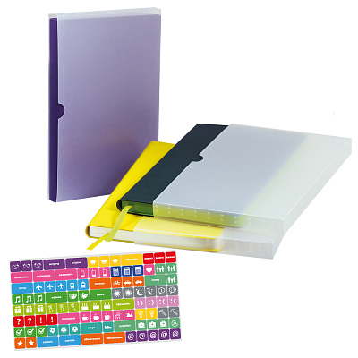 Ежедневник Латте (Latte NEW) недатированный, красный/бежевый