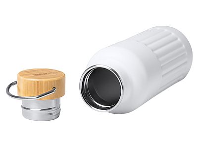 Термобутылка Нобук с бамбуковой крышкой, 500 мл