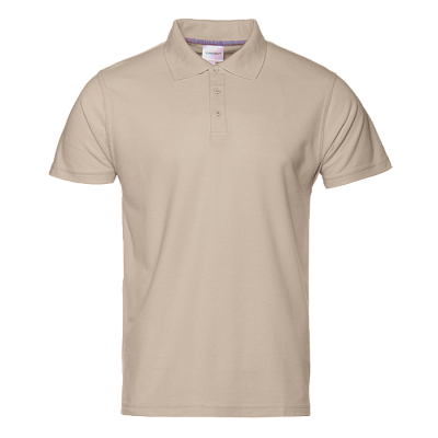 Рубашка поло мужская STAN хлопок/полиэстер 185, 104 (Песочный бежевый)